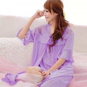 Baby Doll Beautiful Bridal Nightwear With Gown (2245)