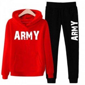 Army Red & Black  Winter Suit WS-03