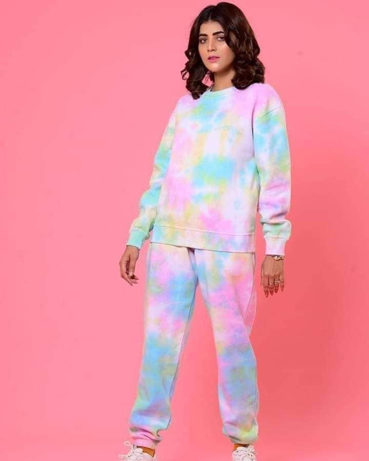 Rough Color Printed Night Suit (Trouser Shirt) For Girls & Women TS-09 ...