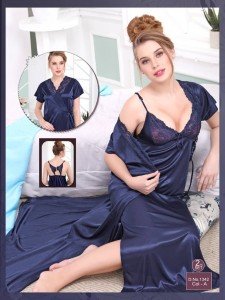 Precious Beautiful Bridal Nightwear With Gown Two Pieces (1342)