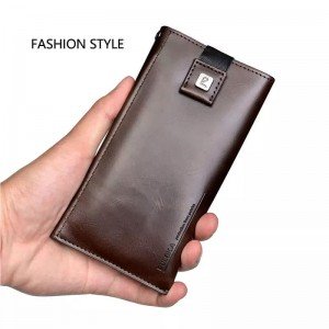  Men Clutch Wallets Soft Cow Leather Card Holder (Mobile Holder) MC-13